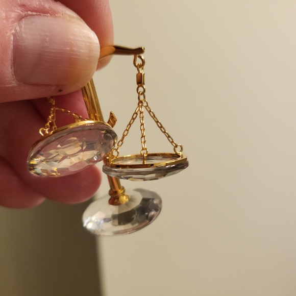 Swarovski Crystal Balance Scales ⚖️ 18K gold plated - Picture 6 of 7